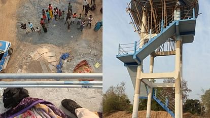  गर्मी और मच्छरों से बचने के लिए निर्माणाधीन पानी की टंकी पर सो रहा था मजदूर, गिरने से हुई मौत
