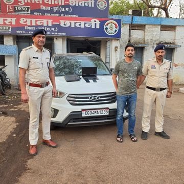  हाईटेक सट्टेबाजी का भंडाफोड़: कार बनी सट्टा पट्टी का अड्डा, लैपटॉप और लग्जरी मोबाइल के साथ इरफान पाशा अरेस्ट